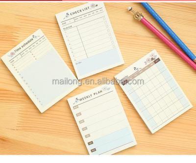 China office & School markers creative desk schedule this note this day plan this week the agenda book study plan PN3826 for sale