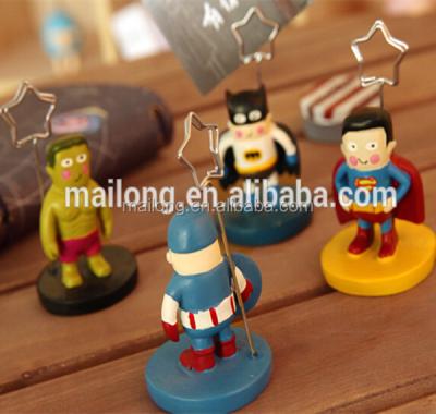 China office & Creative Eva Resin Photo Clip Decoration Wholesale Cute Message PN3151 School Markers Cartoon Hero Alliance for sale