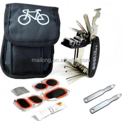 China Convenient mountain bike repair tools bike tire repair kit multi-function bicycle combination tool pn4238 for sale