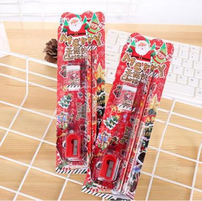 China Cute cartoon Santa Claus five sets of pn7152 Christmas cultural supplies of creative stationery children's gifts for sale