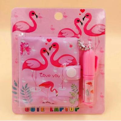 China Unicorn Stationery A6 Sheet Leather Printing Shell This Hand Book With Ballpoint Pen Notebook pn7096 10.5*8cm for sale