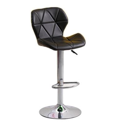 China Modern Barstool Barstool PU Swivel Modern Leather Adjustable Height Tall Counter Bar Chairs Stool With High Back for sale