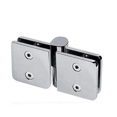 China Modern Brass Self Closing Wall To Glass Hinges Commercial Frameless Glass Door Hinge Door Pivot Hinges for sale