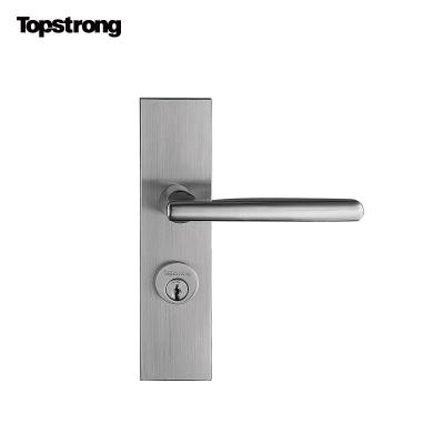 China 304 Stainless Steel Bedroom Security Door Handle Lock Cheap Home Room Wooden Interior Door Lock China for sale