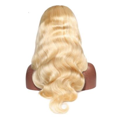 China Wholesale Hd 613 Swiss Lace Body Wave Lace Frontal Wig Virgin Human Hair Full Lace Wigs Hair Vendors Body Wave Transparent Blonde Lace Front Wig for sale