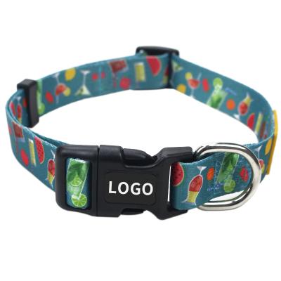 China SMALL MOQ DETACHED and good prices Custom LOGO pattern pet collars for dogs for sale