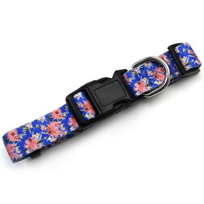 China Creative DETACHED Flower Pet Cat Dog Collar Flower Print Pet Collar for sale