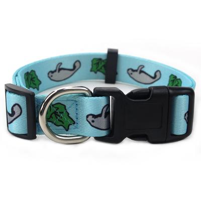 China Customized DETACHED Label Basic Training Dog Collars Personalized Adjustable Pet Collar for sale