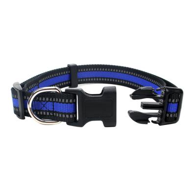 China Reflective Pet Tracking Custom Nylon Soft Reflective Collar Dog Collars for sale