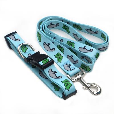 China Custom Pet Leash Accessories Polyester Dog Detachable Leash Collar Unique Stylish Pet Leash Custom for sale