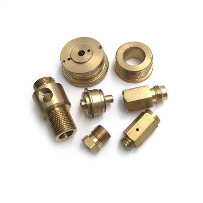 China Aluminum Brass Oil Pressure Valve / Gas Pipe Connector Copper Parts CNC Machining Custom for sale