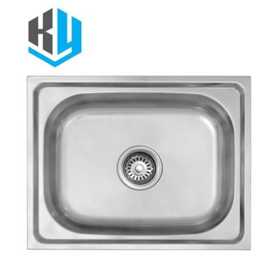 China Hottest Faucet KA5040B Single Bowl Without Tension Undermount Sink / Counter Top Kitchen Sink for sale