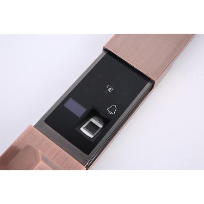 China 40~290 users or customized room smart outdoor semi-automatic fingerprint cylinder lock factory supply customized digital door lock for wooden door bronze door for sale