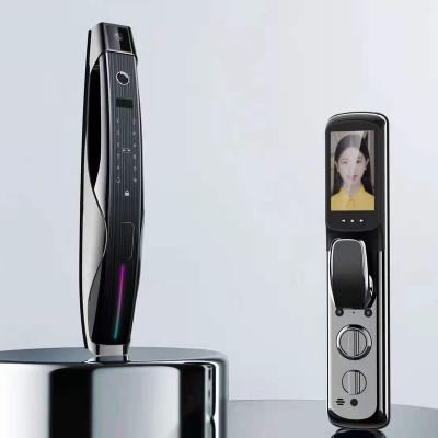 China 90 Factory Users 2021 Xhome APP Directly Fingerprint Face Recognition Visual Smart Door Lock Smart Digital Intercom Lock 2021 For Home for sale