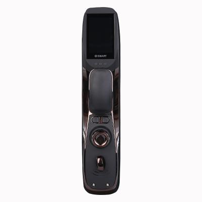 China Fashion 90 Users Smart Door Lock Supplier High Quality Automatic Electric Fingerprint Password Smart Digital Lock For Wooden Door for sale