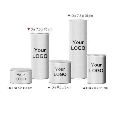 China Luxury Gift Packing Box White Cheap Tin Can Boxes Custom Logo Home Office Bedroom Lobby Hotel For Surprise Gift for sale