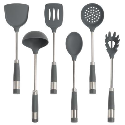 China Sustainable Ready To Ship 6pcs Silicone Kitchen Utensil Set Kitchen Accessories Set Cooking Tools for sale