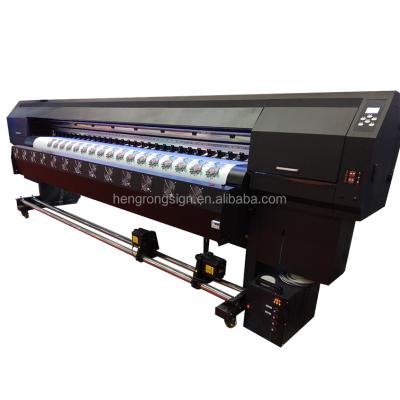 China Building Material Shops Good Price 3d Printing Machine 3.2m Width Large Format Varnish Soft Canvas Film UV Roll To Roll Printer for sale