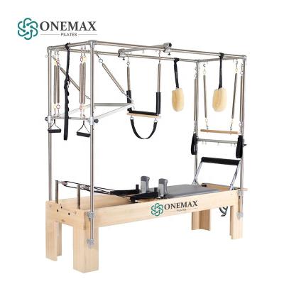 China New home pilates reformer diy home pilates high low body fit exercise tower ONEMAX pilates yoga set ONEMAX reformer for sale