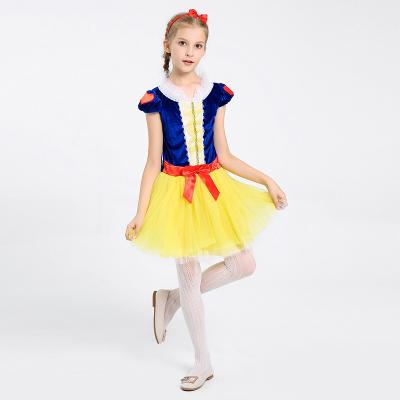 China Princess Snow White Polyester Costume For Girls Princess Dress Up Halloween Dress Up Dresses Love Birthday Party Equipment 1-12 Years for sale