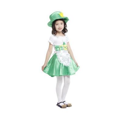 China Hot Party Amazon Cosplay Costume Sell Kids Dress UP Costume For Girls Irish Green Fairy Elf Character Cosplay Costume for sale