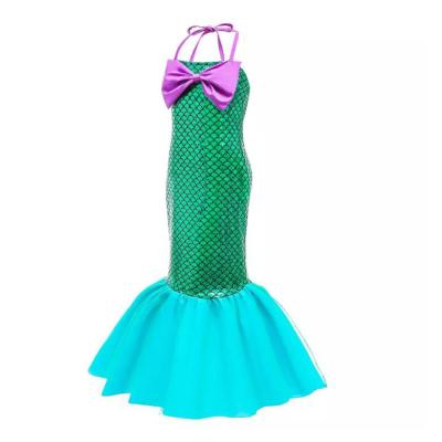 China Party Cosplay Costume Wholesale Halloween Cosplay Costume Kids Little Mermaid Princess Girls Dress Up Costume for sale