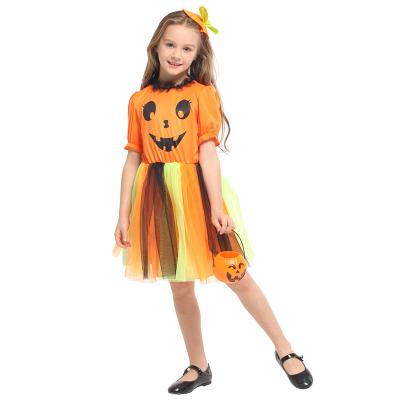 China Wholesale Party Cosplay Costume Kids Little Pumpkin Princess Costume For Girls Christmas And Halloween Dress Up Costume for sale