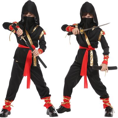 China Halloween Child Black Halloween Dress Up Costume Ninja Cosplay Clothes For Boys for sale