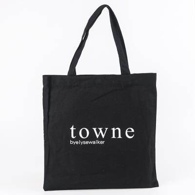 China Fashion / Custom Logo Bag Black Tote Bag Canvas Tote Bag Cotton Canvas Vintage HOSHOM Factory Wholesale Price Shopping for sale