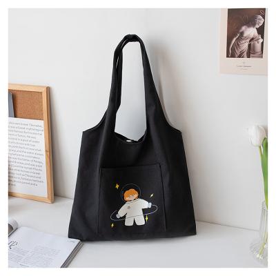 China HOSHOM Sublimation Black Tote With Your Logo PORTABLE One Piece Custom Tote Beach Bag Canvas Bag for sale