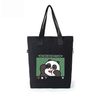 China HOSHOM Large Capacity Reusable Canvas Bag Small Tote Bag With Logos For Kids for sale