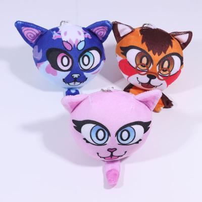 China New Arrival Plush Toy Cartoon Keychain Custom Cute Gifts Promotional Pillow Case Keychains for sale