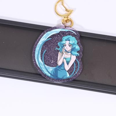 China Promotion Gift / Souvenir Make Your Own Design Custom Printed Anime Keychains Wholesale Charms Acrylic Key Chain for sale