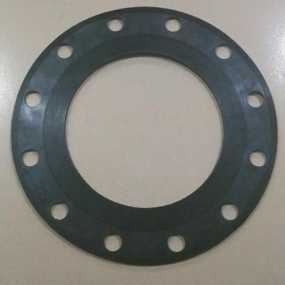 China Flange Sealing EPDM / SBR Flange Rubber Gasket Gaskets With Full Face Flange Holes for sale