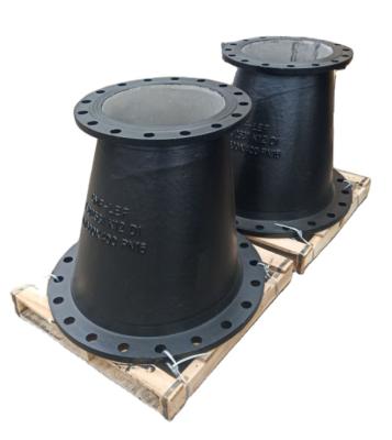 China NBR ISO2531 EN545 EN598 Malleable Iron Eccentric Flange Reducer For Water Supply Sewage Treatment for sale