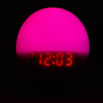 China Amazon Popular Radio Sunrise Alarm Clock Sunset Simulation Usb Charging Kids Children Synchronize Wake Up Time for sale