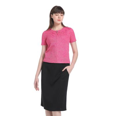 China Plussize/Elegant Sash Office Ladies Skirts Breathable/Comfortable/Soft Dry Cleaning/Wholesale Solid Formal Pencil Skirt for sale