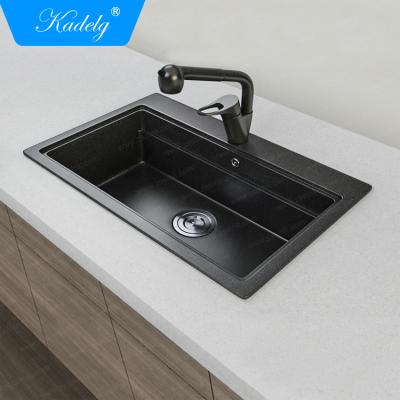 China Without Standard Natural Stone Single Bowl Faucet CE Ceramic Kitchen Sink Kitchen Sink for sale