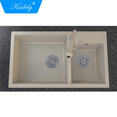 China Without Faucet Hot Sale Cheap Ceramic Artificial Stone Kitchen Sink Kitchen Sink for sale