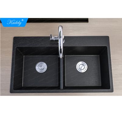 China Without Double Faucet Modern Commercial Prices Marble Quartz Sink Kitchen Granite Sink for sale