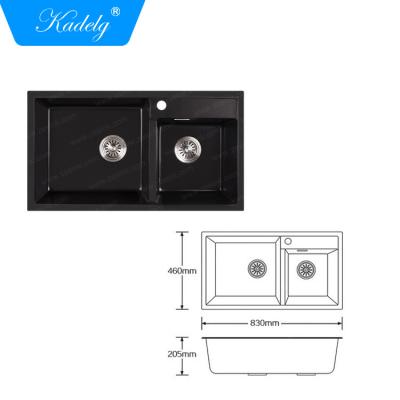 China Without Faucet Granite Kitchen Sink Bowl Modern Kitchen Sink Best Double Kitchen Sink for sale