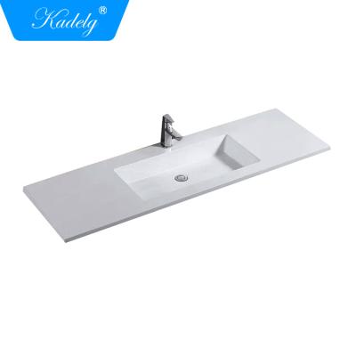 China Modern Single Hole 120cm White Modern Wash Basin Cabinet for sale