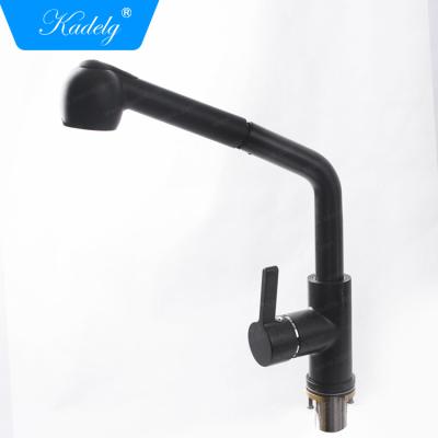 China Faucets China Manufacturer Modern Design Black Kitchen Sink Thermostatic Water Faucet for sale