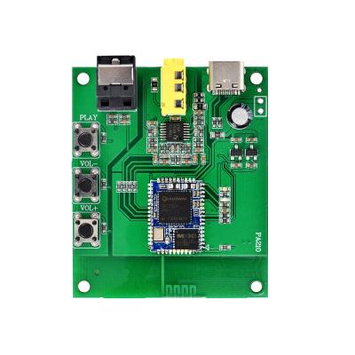 China Bluetooth 5.0 59*50MM Audio Coaxial Fiber Optic Module QCC3031 Aptx-HD Digital Analog Audio Panel for sale