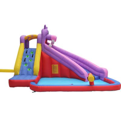 China Kids Fun Toys Multiple Customization With Water Gun Kids And Adult Inflatable Water Slide Water Slide Pool for sale