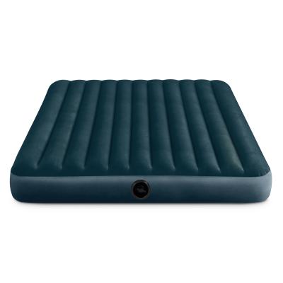 China Intex 64734 Durable PVC Foldable Flocked Air Mattress Inflatable Air Mattress Design Style for sale