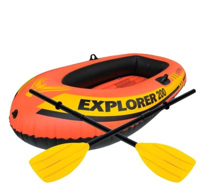 China Orange Hot Sale Intex 58332 3-4 Person Exploring Water Fishing Inflatable Boat for sale