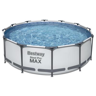 China Water Fun Sets Strength Bestway-56418 Manufacturer Steel Frame Outdoor Adult Ground Pool for sale