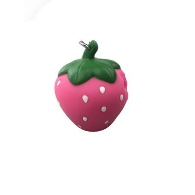 China kawaii promotional squishy vinyl keychains berry fruit key chain items toys for sale