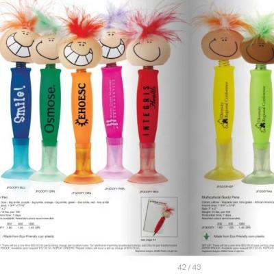 China Promotional Pen Ready To Ship Custom Funny Shake Head Clumsy Promotion Pen For Advertising for sale